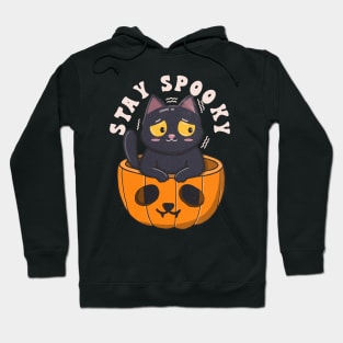 Cute Black Cat Stay Spooky Hoodie